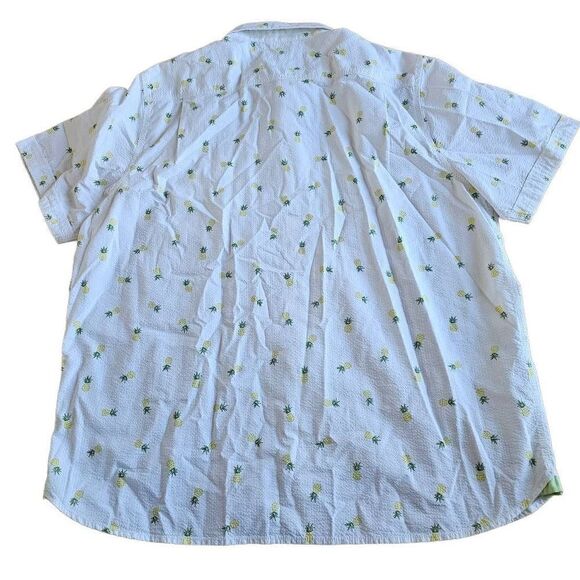 Tommy bahama mens XXL white all over pineapple print shirt - Picture 2 of 7